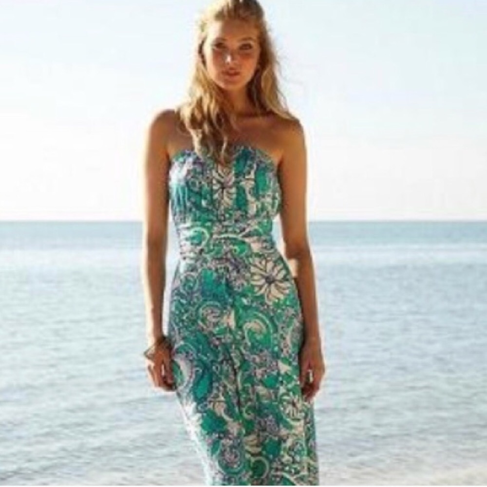 Lilly Pulitzer Holbrook Maxi Dress Montauk Print